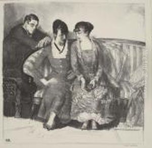 Emma, Elsie And Gene by George Wesley Bellows