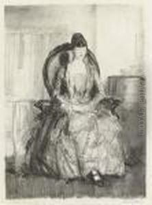 Lady With A Fan by George Wesley Bellows