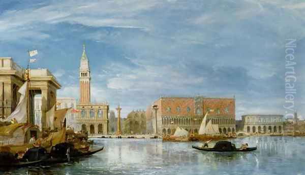 View of the Molo and the Palazzo Ducale in Venice - view 1