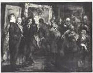 Artists Judging Works Of Art (m. 18) by George Wesley Bellows