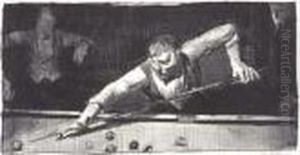 The Pool-player (m. 83) by George Wesley Bellows
