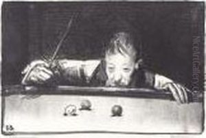 Indoor Athlete, First Stone (m. 81) by George Wesley Bellows