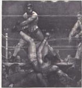 Dempsey Through The Ropes (m. 182) by George Wesley Bellows