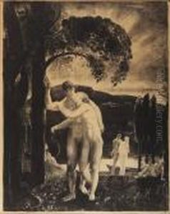 Amour; Men Like Gods Series by George Wesley Bellows
