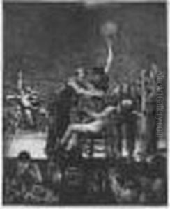Between Rounds, Large, First Stone (mason 25; Bellows 52) by George Wesley Bellows