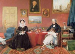 The Langford Family in their Drawing Room by James Holland