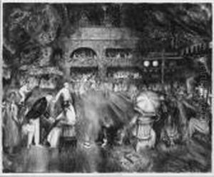 The Tournament (tennis At Newport) (m. 72) by George Wesley Bellows