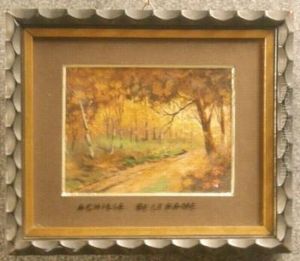 Strada Nel Bosco In Autunno