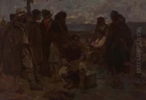 Mercato Di Cettigne In Montenegro by Achille Beltrame