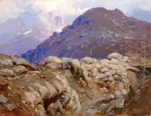 La Cima Del Col Di Lana Dopo Lo Scoppio Della Mina