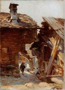 Baita Di Montagna by Achille Beltrame