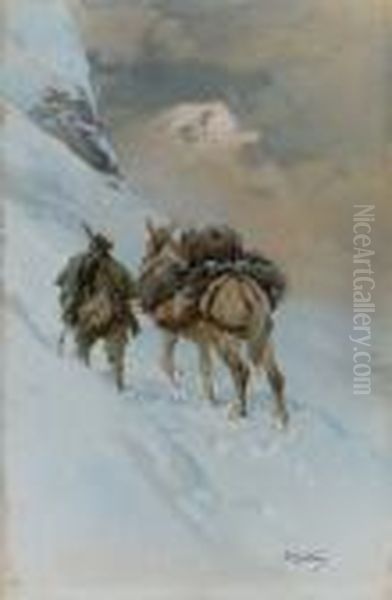 Alpino Con Mulo - (1916 C.) - view 1