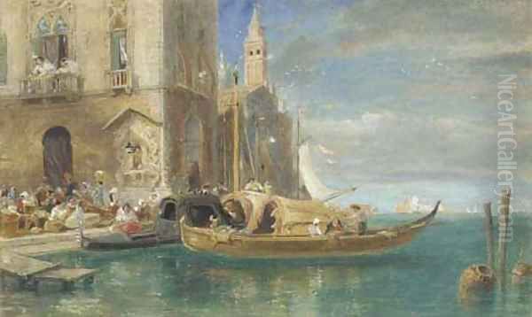 Venice, with Santa Maria della Salute in the distance - view 1