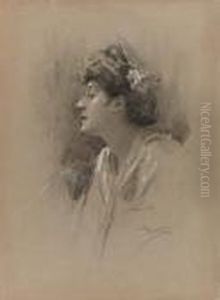 Profilo Femminile by Achille Beltrame