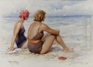 Bagnanti - 1941 by Achille Beltrame