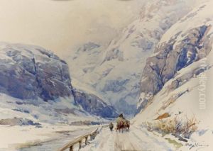 Inverno A Cordevole - 1940-1942 by Achille Beltrame