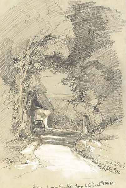 France from an English farmyard at Dover - view 1