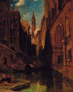 The back of the Malipiero Palazzo, Venice by James Holland