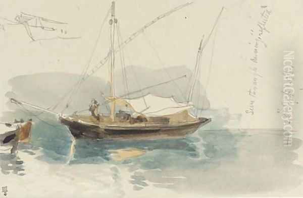 Study of a Mediterranean xebec - view 1