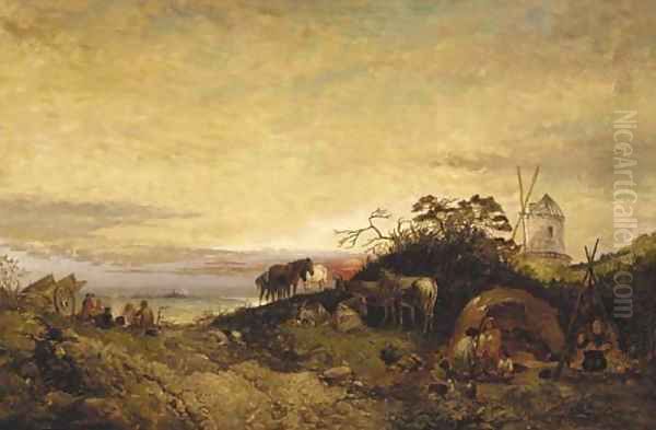 The gipsy encampment - view 1