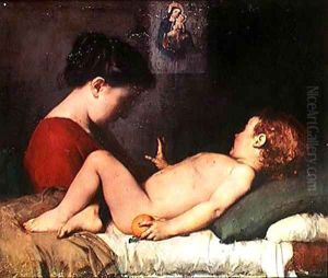 Le reveil de l'enfant by Jean-Jacques Henner