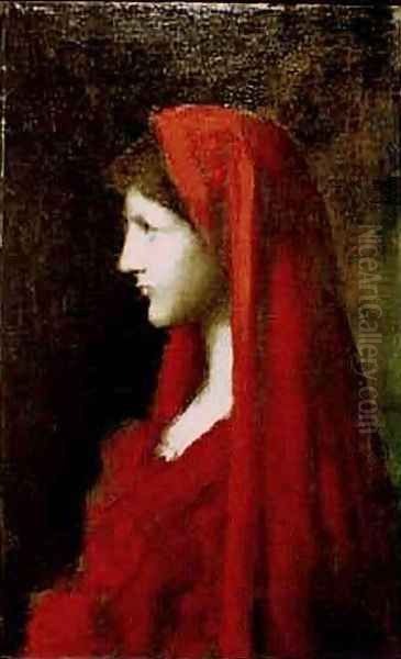 Head of a Woman with a Red Shawl - view 1