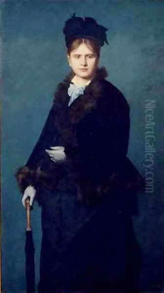 Portrait of Mme Woman with an Umbrella - view 1