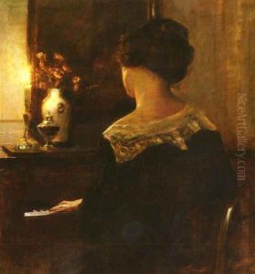 A Lady Playing The Piano