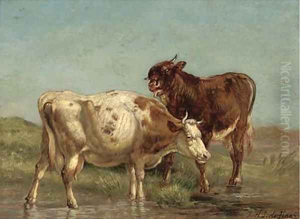 Cattle watering - view 1