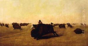 Buffalo Hunt by William Jacob Hayes