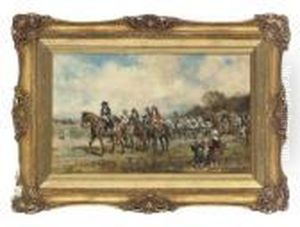 King Charles I And His Retinue by Frank Moss Bennett