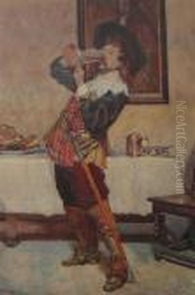 Cavalier With A Tankard - view 1