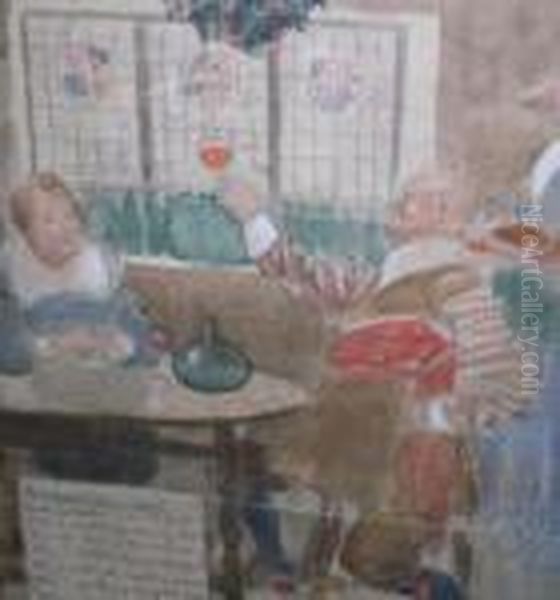 Figures In Atavern Interior - view 1
