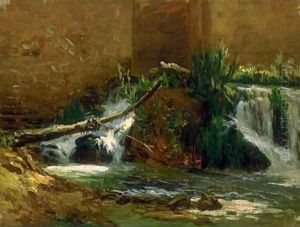Río. Monasterio de piedra by Carlos de Haes