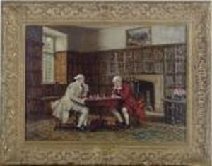 The Chess Match by Frank Moss Bennett