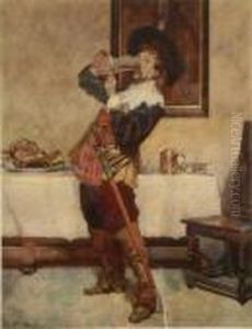Cavalier Drinking From A Tankard Cavalier Drinking From A Tankard