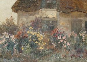 Cottage Garden by Frank Moss Bennett