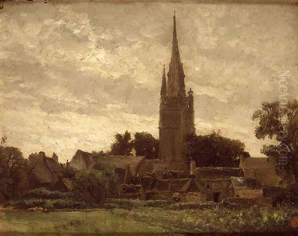 La torre de la iglesia. Cercanías de Douarnenez. (The tower of the church. Neighborhoods of Douarnenez.) - view 1