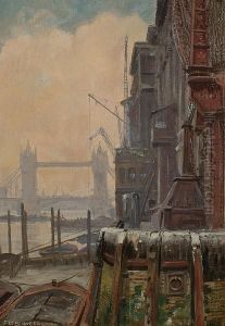 Tower Bridge by Frank Moss Bennett