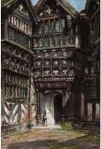 Moreton Hall, Cheshire by Frank Moss Bennett