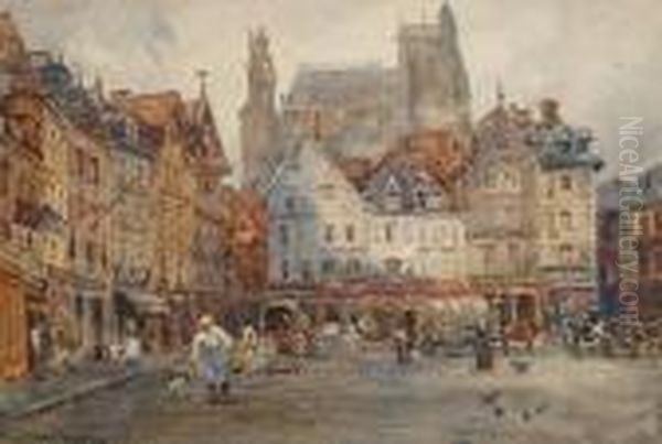 Market Square At Chartres - view 1