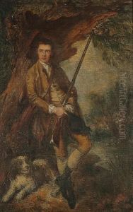 After Gainsborough, William Poyntz And His Dog Amber by Frank Moss Bennett