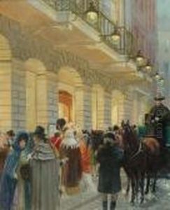 Figures Gathered At Drury Lane 1820