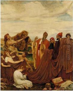 Phoenicians Bartering With Ancient Britons by Frank Moss Bennett