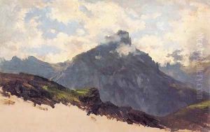 Montañas puerto de Pajares by Carlos de Haes