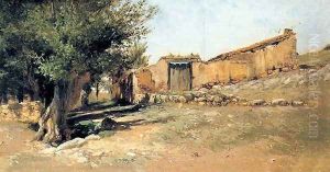 Un corral by Carlos de Haes