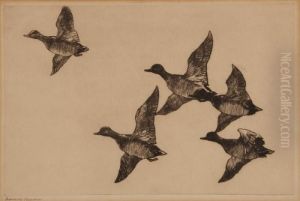 Flying Widgeon by Frank Weston Benson
