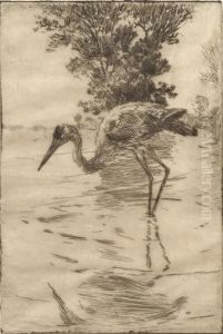 Blue Heron by Frank Weston Benson