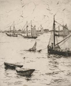 Portsmouth Harbor by Frank Weston Benson