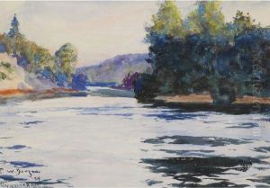 River Landscape by Frank Weston Benson